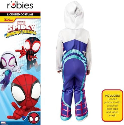 Fantasia infantil de luxo do Homem-Aranha Fantasma, da Rubie's, inspirada no filme "Homem-Aranha e seus Incríveis Amigos" da Marvel.
