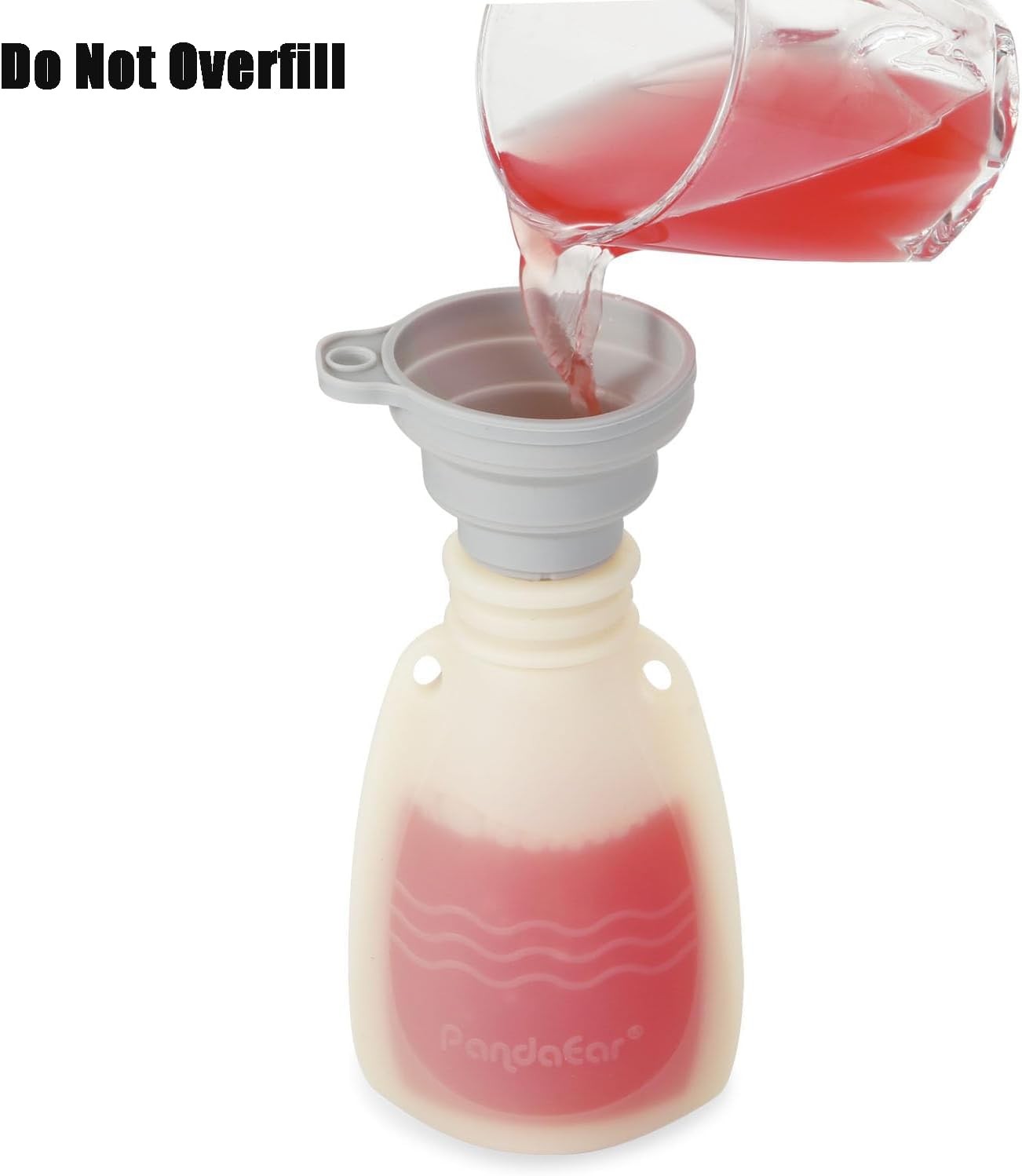 PandaEar Conjunto de 4 saquinhos de silicone reutilizáveis para papinha, ideais para bebês e crianças pequenas. Feitos de silicone livre de BPA, cada saquinho tem capacidade para 142 g (5 oz).