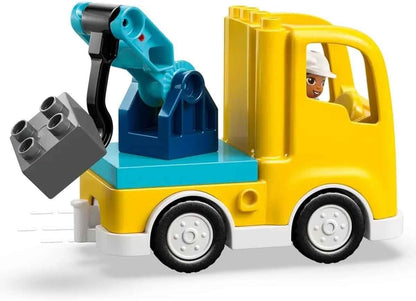 LEGO DUPLO 3 em 1 Veículos de Construção - Brinquedo Educativo Montessori para Crianças com Caminhões, Escavadeira e Pá Carregadeira - Ideia de Presente de Aniversário para Meninos e Meninas a partir de 2 Anos - 10475