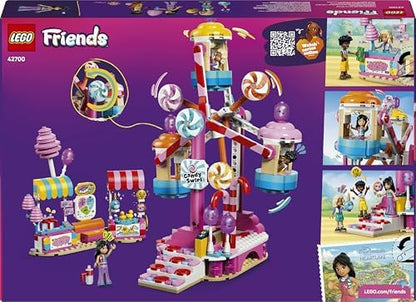LEGO Friends Roda Gigante de Doces e Cupcakes - Brinquedo Interativo com Jogos de Parque de Diversões, 3 Mini Bonecas e Acessórios - Presente de Aniversário para Meninas a partir de 7 Anos - 42700