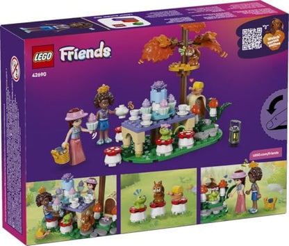 LEGO Friends Festa do Chá na Floresta - Conjunto de Interpretação de Papéis com 2 Mini Bonecas, 3 Figuras de Animais e Acessórios de Comida de Brinquedo - Ideia de Presente de Aniversário para Meninas a partir de 6 Anos - 42690