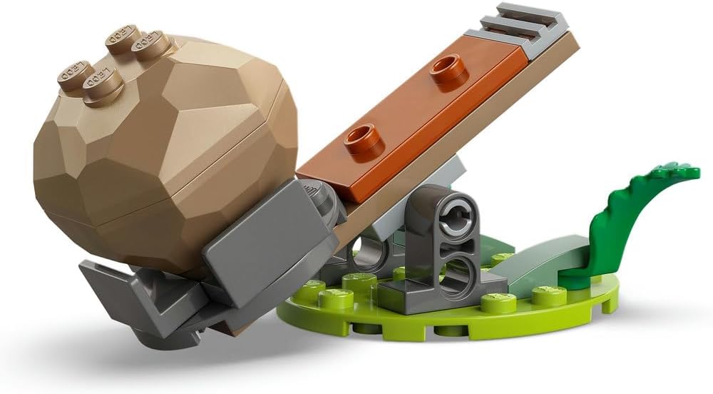 LEGO Sonic the Hedgehog Knuckles vs. Dr. Eggman Egg Crusher Mech - Conjunto de Construção com 2 Minifiguras, Anéis e Esmeraldas do Caos - Presente para Fãs de Videogames a partir de 8 Anos - 77005