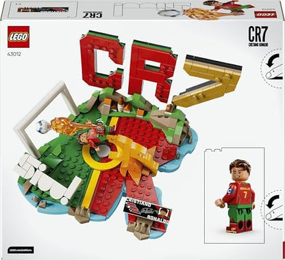 LEGO Editions Cristiano Ronaldo – Melhores Momentos do Futebol - Kit de Modelo 3D com Minifigura Colecionável - Decoração para Quarto Infantil - Presente para Meninos e Meninas a partir de 10 Anos e Fãs de Esportes Adultos - 43012