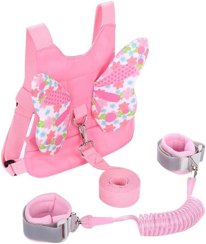 PandaEar Coleira de segurança infantil com guia e cordão anti-perda para pulso, mochila com guia 3 em 1 para bebês e crianças pequenas, coleira de segurança infantil com guia, guia anti-perda para passeios com bebês