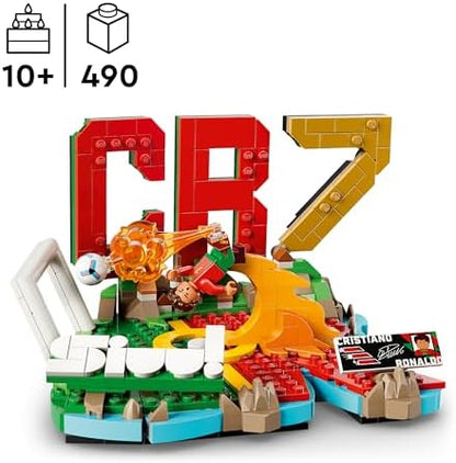 LEGO Editions Cristiano Ronaldo – Melhores Momentos do Futebol - Kit de Modelo 3D com Minifigura Colecionável - Decoração para Quarto Infantil - Presente para Meninos e Meninas a partir de 10 Anos e Fãs de Esportes Adultos - 43012