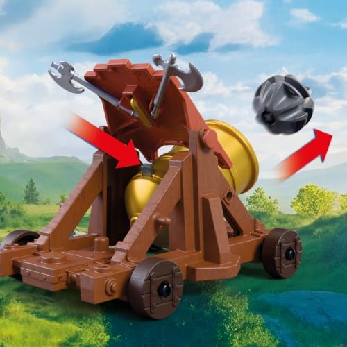 Playmobil | Cavaleiros | Guerreiros do Leão com Canhão de Batalha | Canhão com 2 Figuras e Função de Disparo | Brinquedo para Crianças a partir de 4 Anos | 72115