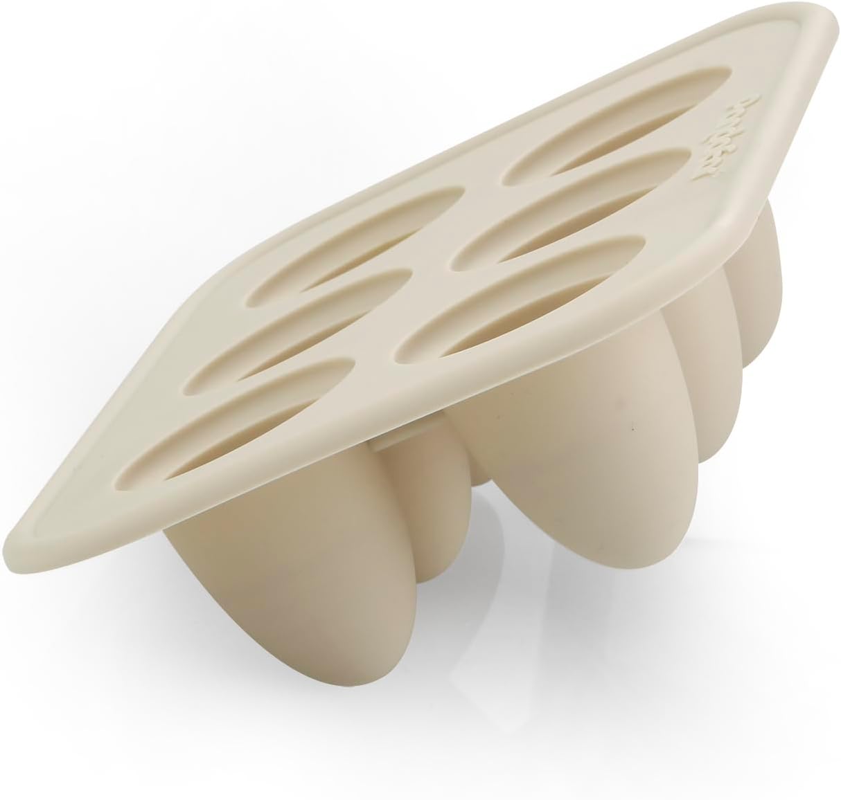 PandaEar Forma de silicone para picolé infantil com palitos, 6 cavidades, ideal para mini picolés de leite materno congelado.