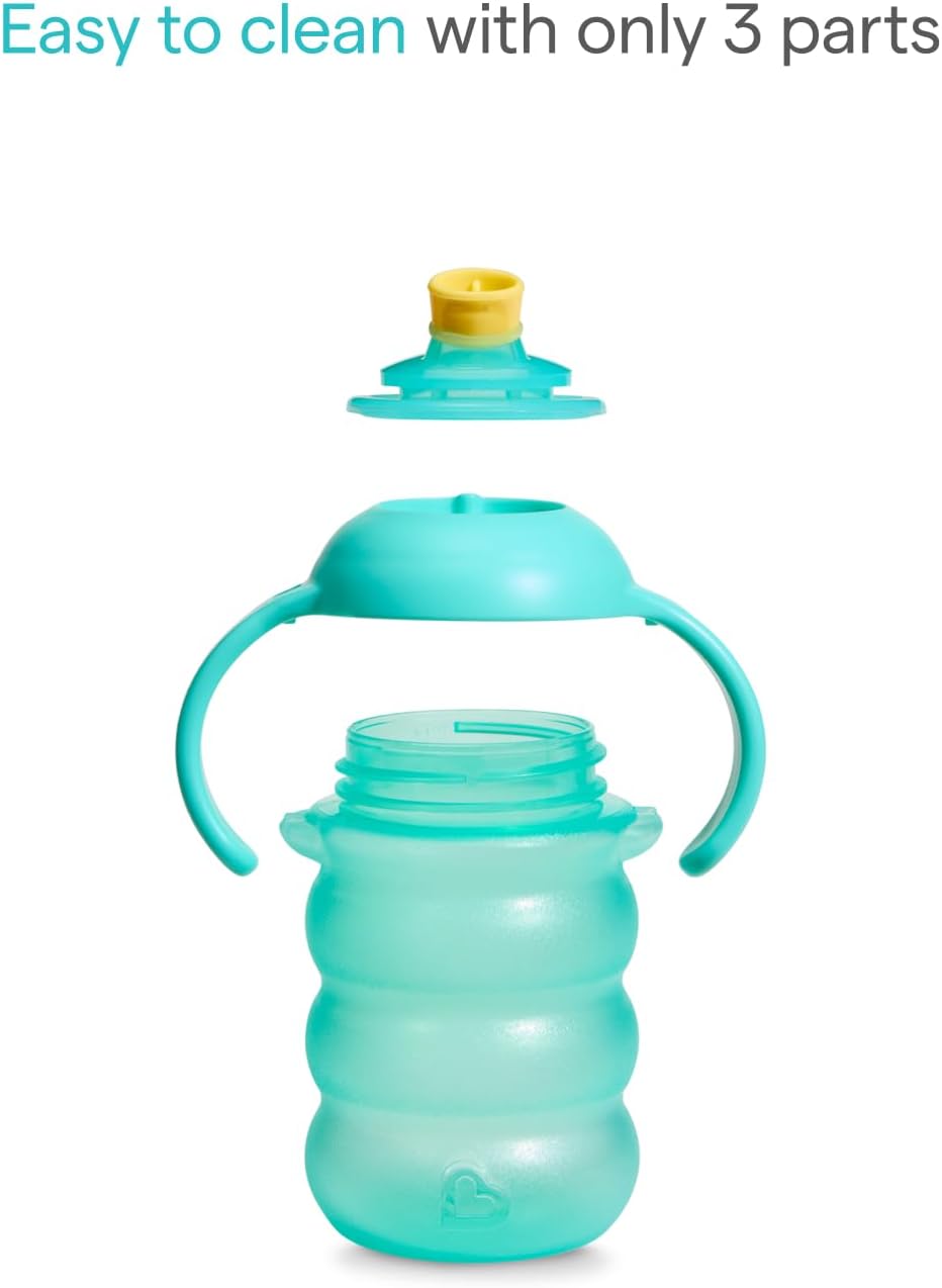 Munchkin Copo com Bico Click Lock | Kit com 2 | 6m+ | 236 ml | Azul/Verde