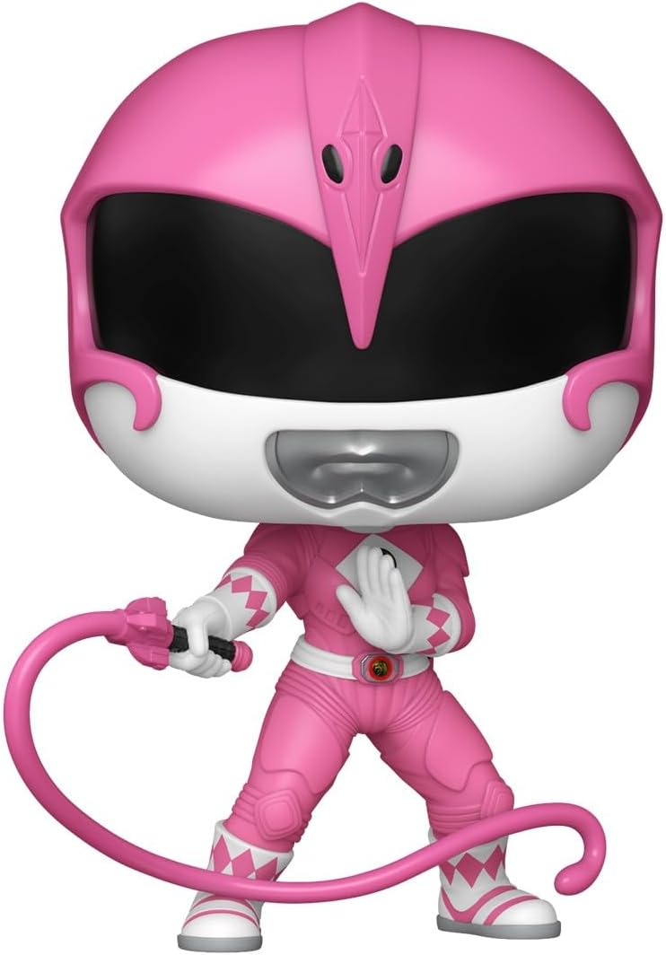 Funko Pop! Filmes: Mighty Morphin Power Rangers - Ranger Rosa - Figura de Vinil Colecionável - Ideia para Presente - Produtos Oficiais - Brinquedos para Crianças e Adultos - Fãs de Cinema