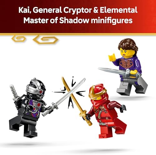 LEGO NINJAGO X-1 Ninja Charger 15º Aniversário - Kit de Modelo de Carro de Corrida com Moto de Brinquedo e 3 Minifiguras, incluindo Kai - Presente Nostálgico para Meninos a partir de 14 Anos e Fãs Adultos - 71867