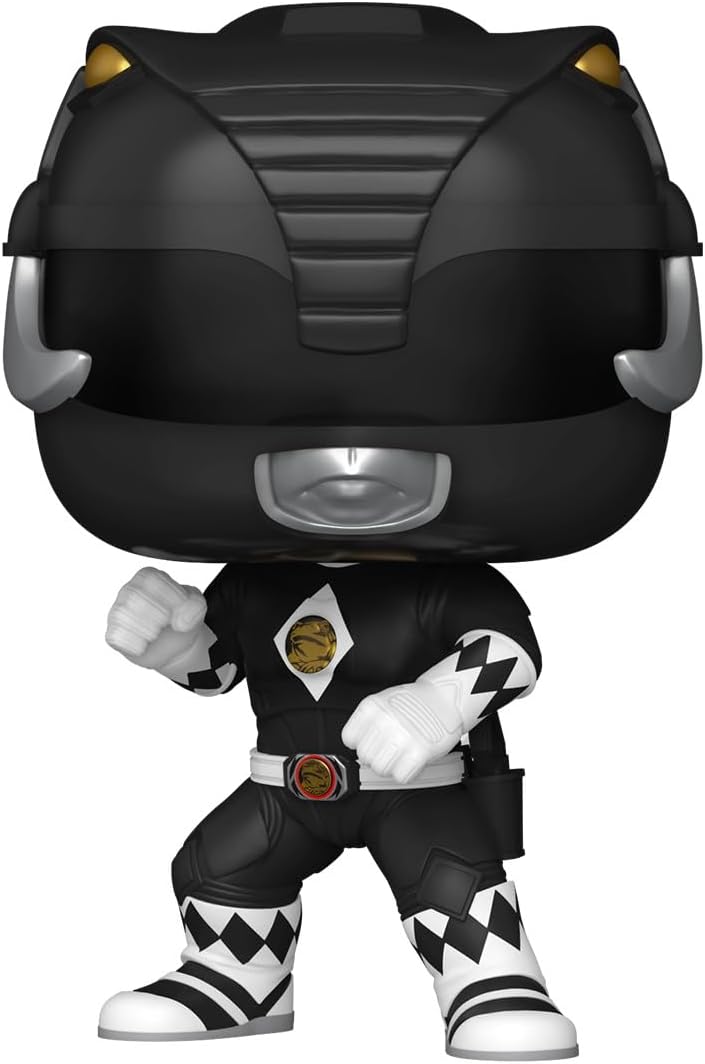 Funko Pop! Filmes: Mighty Morphin Power Rangers Filme - Ranger Negro - Figura de vinil colecionável - Ideia para presente - Produtos oficiais - Brinquedos para crianças e adultos - Fãs de cinema - Figura modelo para colecionadores