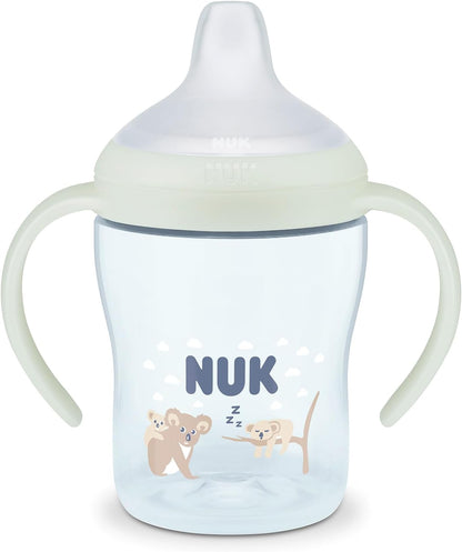 NUK Copo de Aprendizagem Perfect Match | 6+ meses | 150ml | Copo com Bico Antivazamento | Alças Antiderrapantes | Brilha no Escuro | Coalá | 1 unidade