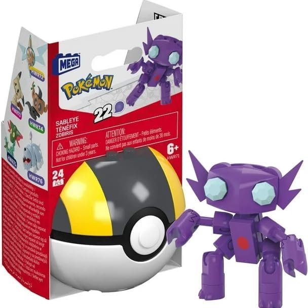 Mega Brands Pokémon Construx em Pokébola (Linhas Evergreen e Generations) – (Sableye)