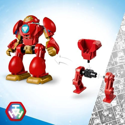 LEGO | Marvel Ultron vs. Homem de Ferro - Brinquedo de Super-Herói com Figura de Ação Mecânica e 2 Minifiguras - Presente para Meninos a partir de 4 Anos e Fãs da Série Homem de Ferro e Seus Incríveis Amigos - 11209