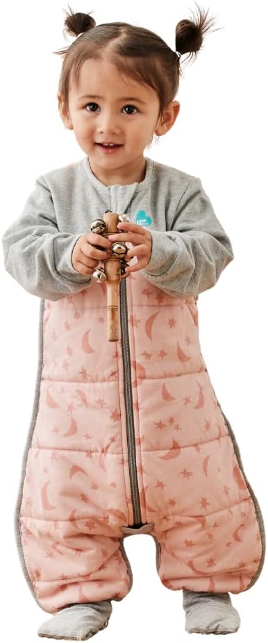 Love To Dream™ Macacão de dormir com pernas, 24-36 meses - Rosa | Manga comprida, leve, vestível e com manta | 2,5 Tog, ideal para inverno e outono (16–20 °C) | Algodão lavável à máquina e zíper duplo