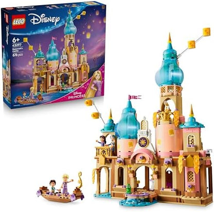 LEGO | Castelo da Rapunzel da Disney - Modelo de Exibição com 4 Mini Bonecas, Figura do Pascal e Acessórios - Presente de Aniversário para Meninas a partir de 6 Anos e Fãs do Filme Enrolados - 43297