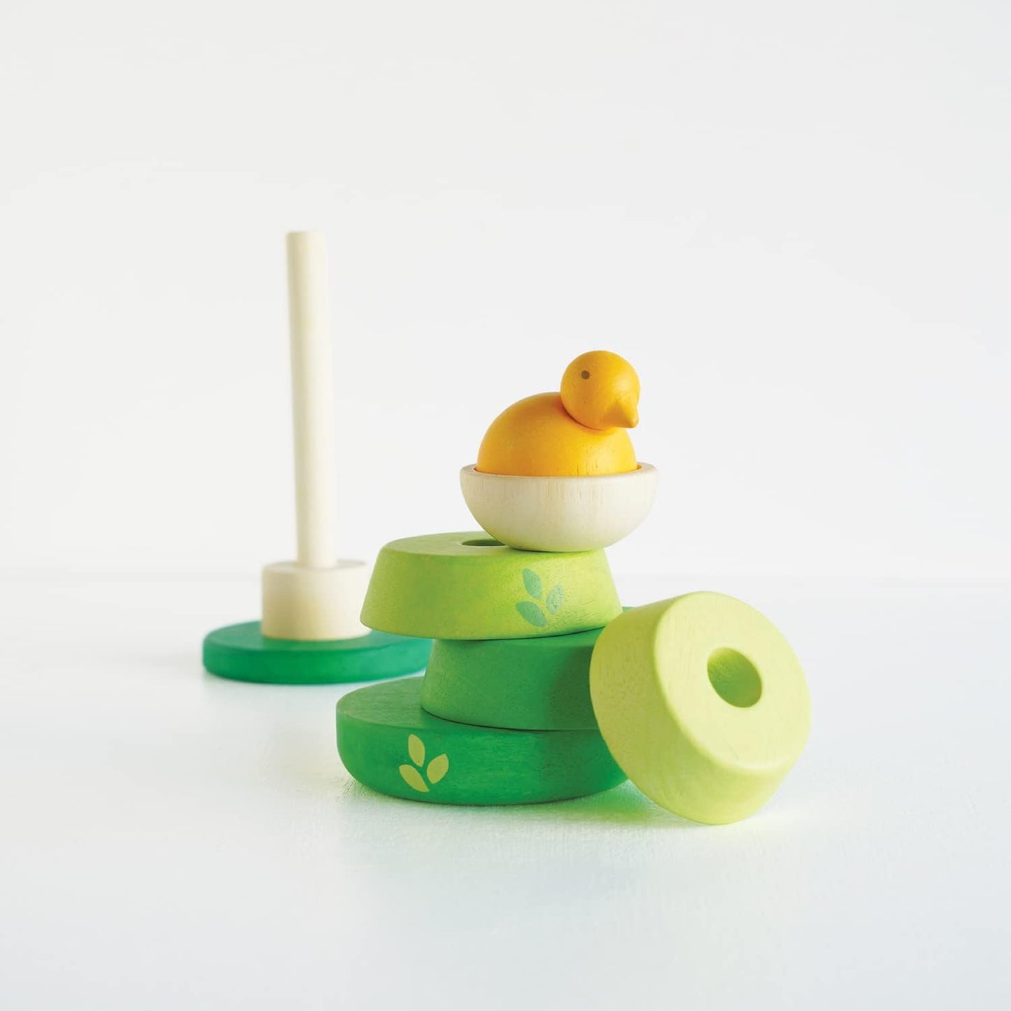 Le Toy Van  - Brinquedo de atividade educacional de empilhamento de madeira Petilou Tree Top Stacker | Adequado para maiores de 12 meses