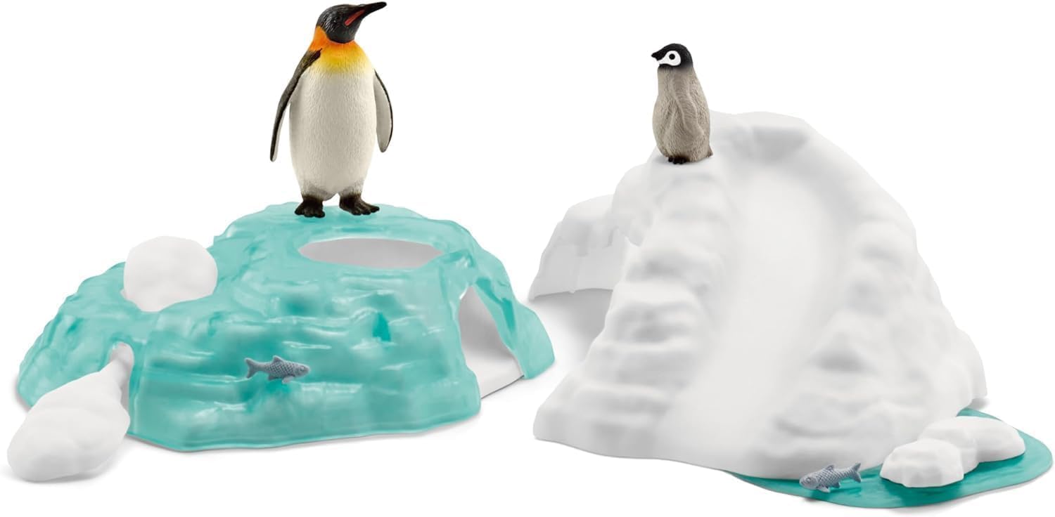 Schleich 42661 Penguin Family Fun, a partir de 3 anos, WILD LIFE - Con