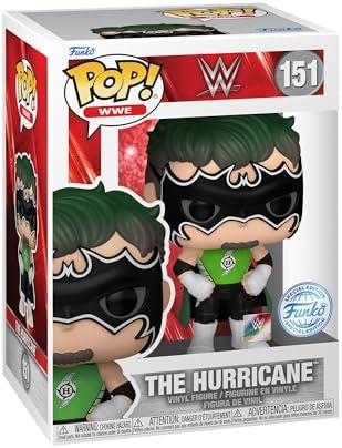 Funko POP! WWE: The Hurricane - Exclusivo da Amazon - Figura de Vinil Colecionável - Ideia de Presente - Produto Oficial - Brinquedos para Crianças e Adultos - Fãs de Esportes - Figura para Colecionadores e Exibição
