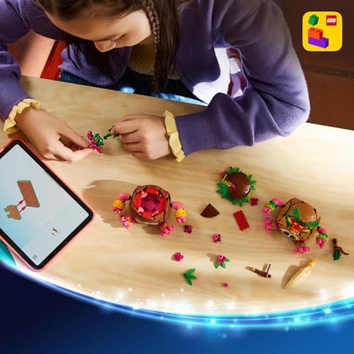 LEGO | Disney Moana Kakamora - Brinquedo com 2 figuras de vasos de flores artificiais para decoração de quarto infantil - Presente para meninas a partir de 9 anos e fãs do filme - 43293