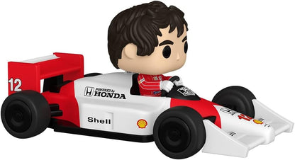 Funko Pop! Rides Super Deluxe: McLaren - Senna McLaren - Senna McLaren - Figura de vinil colecionável - Ideia para presente - Produtos oficiais - Brinquedos para crianças e adultos - Fãs de esportes
