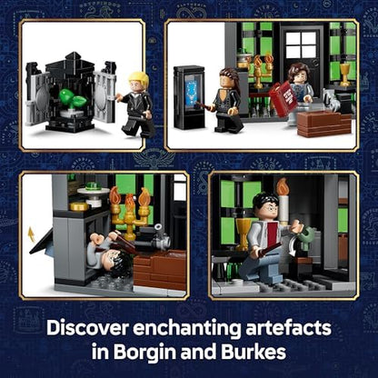 LEGO Harry Potter Beco Diagonal Lojas Mágicas - Kit de Modelo em Miniatura com 8 Minifiguras e Patrono Colecionável - Decoração para Quarto Infantil - Presente para Meninas, Meninos e Fãs a partir de 8 Anos - 76471