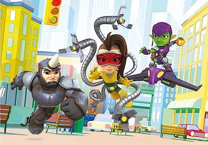 Homem-Aranha e seus amigos incríveis Marvel Power Smash Hulk Brinquedo pré-escolar, Figura de ação do Hulk de 25 cm com mudança de rosto, para crianças a partir de 3 anos