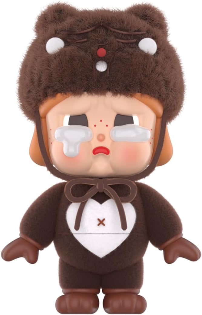 POP MART Boneco CRYBABY BE MINE 1 caixa de 2,5 polegadas, personagem articulado, design premium, presentes para mulheres, brinquedo colecionável favorito dos fãs, boneco de ação