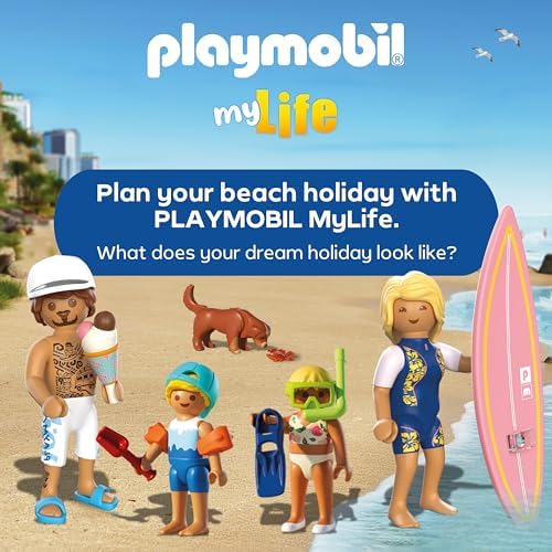 Playmobil | City Action | Barco de Resgate | Barco Inflável com Motor de Popa, Boia Circular e Equipe de Resgate Aquático | Para Crianças a partir de 4 Anos | 72280