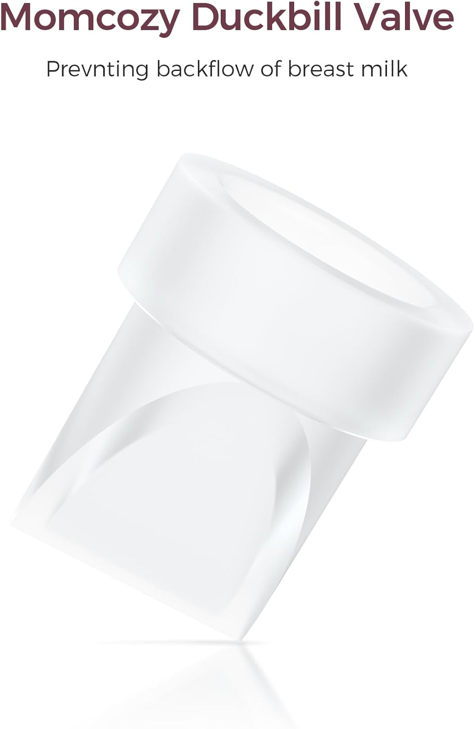 Momcozy Conjunto de 4 válvulas M5 tipo bico de pato, peças de reposição para bomba de amamentação M5.
