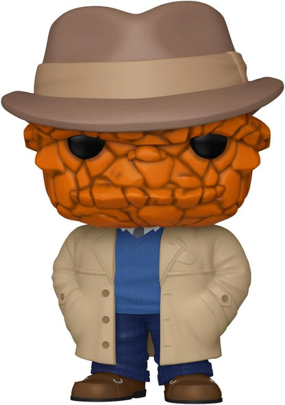 Funko Pop! Marvel: Quarteto Fantástico (2025) - The Thing (Trench Coat) - Exclusivo da Amazon - Figura de vinil colecionável - Ideia de presente - Produtos oficiais - Brinquedos para crianças e adultos - Fãs de cinema