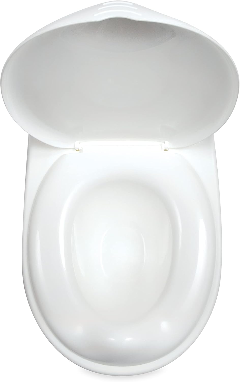 Nuby My Real Urinal Potty Training Toilet para meninos com botão de descarga realista e som para bebês e crianças, branco