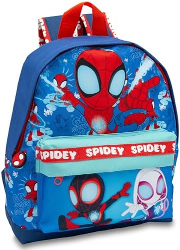 Mochila Infantil Marvel Homem-Aranha e Seus Incríveis Amigos - Mochila Escolar para Meninos e Meninas
