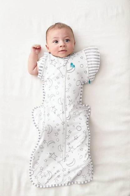 Love To Dream Saco de Transição Swaddle Up em Bambu, Tamanho Grande (8,5-11 kg), Cor Creme, Ajuste Perfeito, Abas Removíveis com Zíper, 1.0 Tog, Adequado para Temperatura Moderada (20-24°C), Lavável à Máquina e com Zíper Duplo