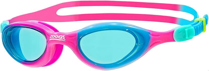 Zoggs Super Seal Gafas de natación para niños, gafas de natación con protección UV, ajuste rápido y correa cómoda dividida, lentes transparentes para gafas de natación sin niebla, gafas Zoggs para niños de 6 a 14 años