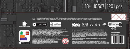 LEGO Ícones O Senhor dos Anéis: Balrog Book Nook - Decoração de estante faça você mesmo com uma minifigura de Gandalf, o Cinzento, e uma figura de dragão - Presente colecionável para fãs - 10367