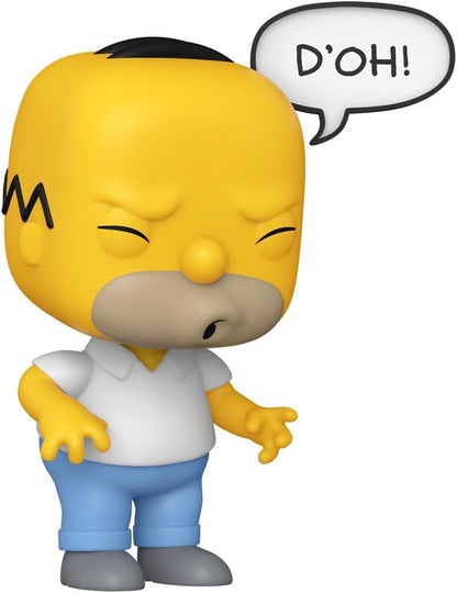 Funko Pop! com frases: Os Simpsons - Homer Simpson - Figura de Vinil Colecionável - Ideia de Presente - Produto Oficial - Brinquedos para Crianças e Adultos - Fãs de TV - Figura para Colecionadores e Exibição