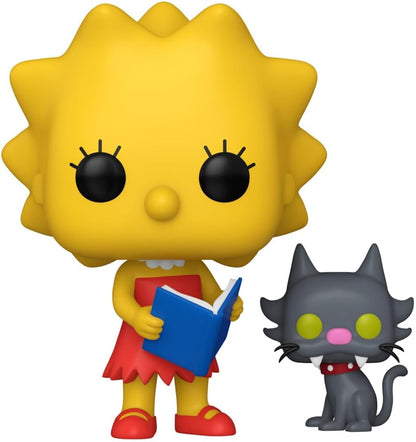 Funko Pop! & Buddy: Os Simpsons - Lisa Simpson e Bola de Neve - Figura Colecionável de Vinil - Ideia de Presente - Produto Oficial - Brinquedos para Crianças e Adultos - Fãs de TV - Figura para Colecionadores