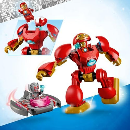 LEGO | Marvel Ultron vs. Homem de Ferro - Brinquedo de Super-Herói com Figura de Ação Mecânica e 2 Minifiguras - Presente para Meninos a partir de 4 Anos e Fãs da Série Homem de Ferro e Seus Incríveis Amigos - 11209
