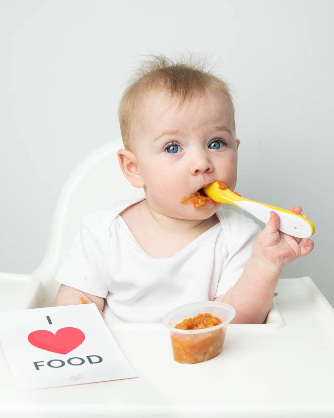 Mummy Cooks ThermoSpoon - Termômetro digital de colher para bebê (amarelo)