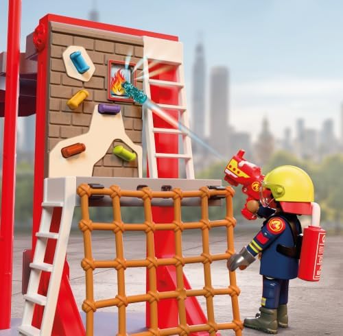 Playmobil | City Action | Grande Quartel de Bombeiros | Estação de Emergência de Vários Andares com Centro de Comando, Barra de Deslizamento, Área de Treinamento e Muitos Acessórios | Para Crianças a Partir de 4 Anos | 72191