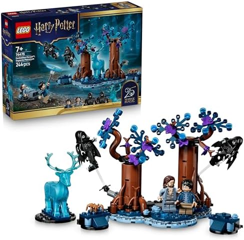 LEGO Harry Potter Floresta Proibida: Expecto Patronum - Modelo com 2 Dementadores, Cervo e 2 Minifiguras, incluindo Sirius Black - Presente para meninas, meninos e fãs a partir de 7 anos - 76475