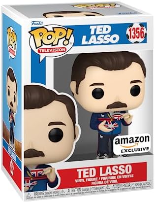 Funko POP! TV: Ted Lasso com Xícara de Chá - Exclusivo da Amazon - Figura Colecionável de Vinil - Ideia de Presente - Produto Oficial - Brinquedos para Crianças e Adultos - Fãs de Séries - Figura para Colecionadores e Exibição