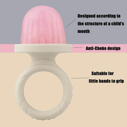 PandaEar Conjunto de 2 Formas de Silicone para Picolé para Crianças, Formas Mini para Picolé de Leite Materno, Forma para Picolé com Palitos e 8 Cavidades, Livre de BPA