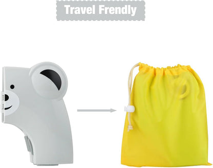 PandaEar Assento Sanitário | Assento Sanitário Dobrável para Viagem, Ideal para Crianças e para o Desfralde | Assento Sanitário Portátil de Silicone para Bebês, Meninos e Meninas com Almofadas Antiderrapantes de Silicone - Urso Cinza