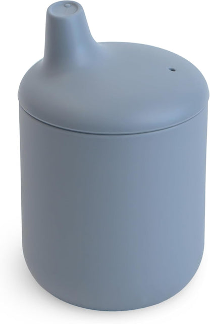 Mushie Copo de silicone | Copo de transição para bebês a partir de 6 meses | Capacidade: 175 ml | Tampa removível | Material: Silicone de qualidade alimentar | Pode ser lavado na lava-louças e usado no micro-ondas (Tradewinds)