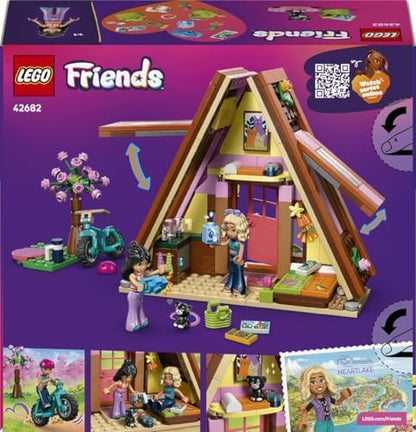 Cabana de Glamping LEGO Friends na Natureza - Casa em Miniatura com 2 Mini Bonecas, Figura de Gato e Acessórios, incluindo Camas e Comida - Presente de Aniversário para Meninas a partir de 6 Anos - 42682