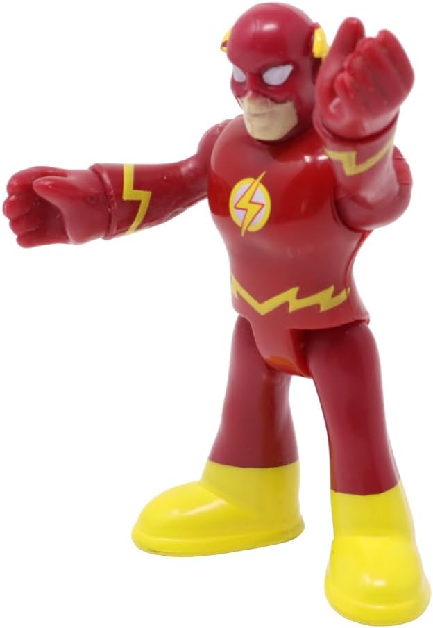 Fisher-Price Peça de reposição Imaginext para o conjunto de brinquedos Super-Heróis para crianças pequenas - Figura articulada do Flash - Roupa vermelha - Botas amarelas