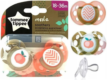 Tommee Tippee Moda | Design ortodôntico simétrico e tetina de silicone reversível e sem BPA - aceitação garantida | para bebê
