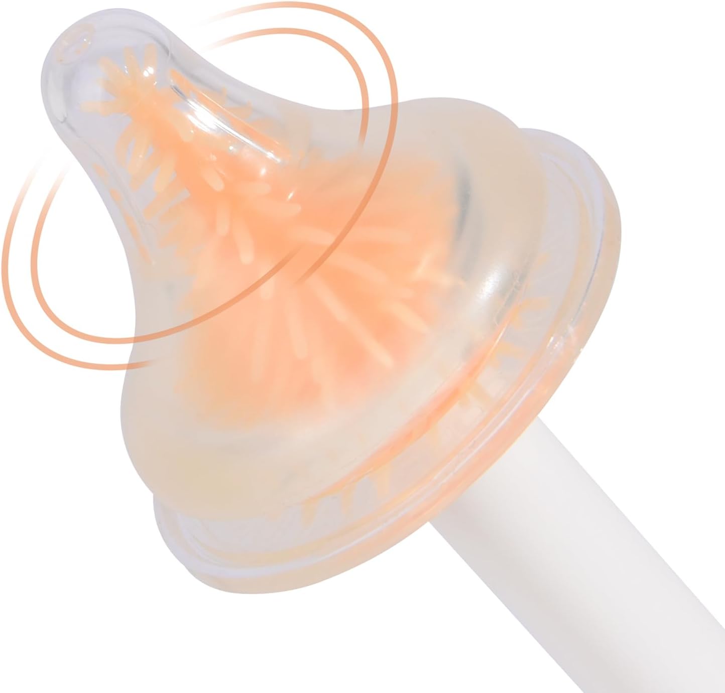 Bebamour Conjunto de escovas para mamadeira 7 em 1, kit de limpeza portátil, laranja